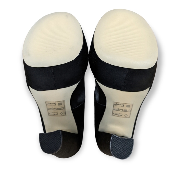 ASOS Black Satin Platform Peep Toe Heel,  US 8 (UK 6) - Picture 10 of 11